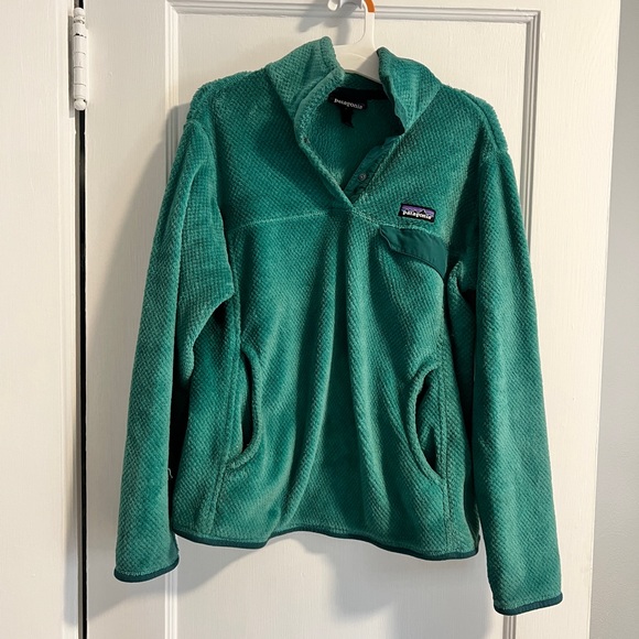 Patagonia Re-Tool Snap-T Fleece Pullover Green - Picture 1 of 3